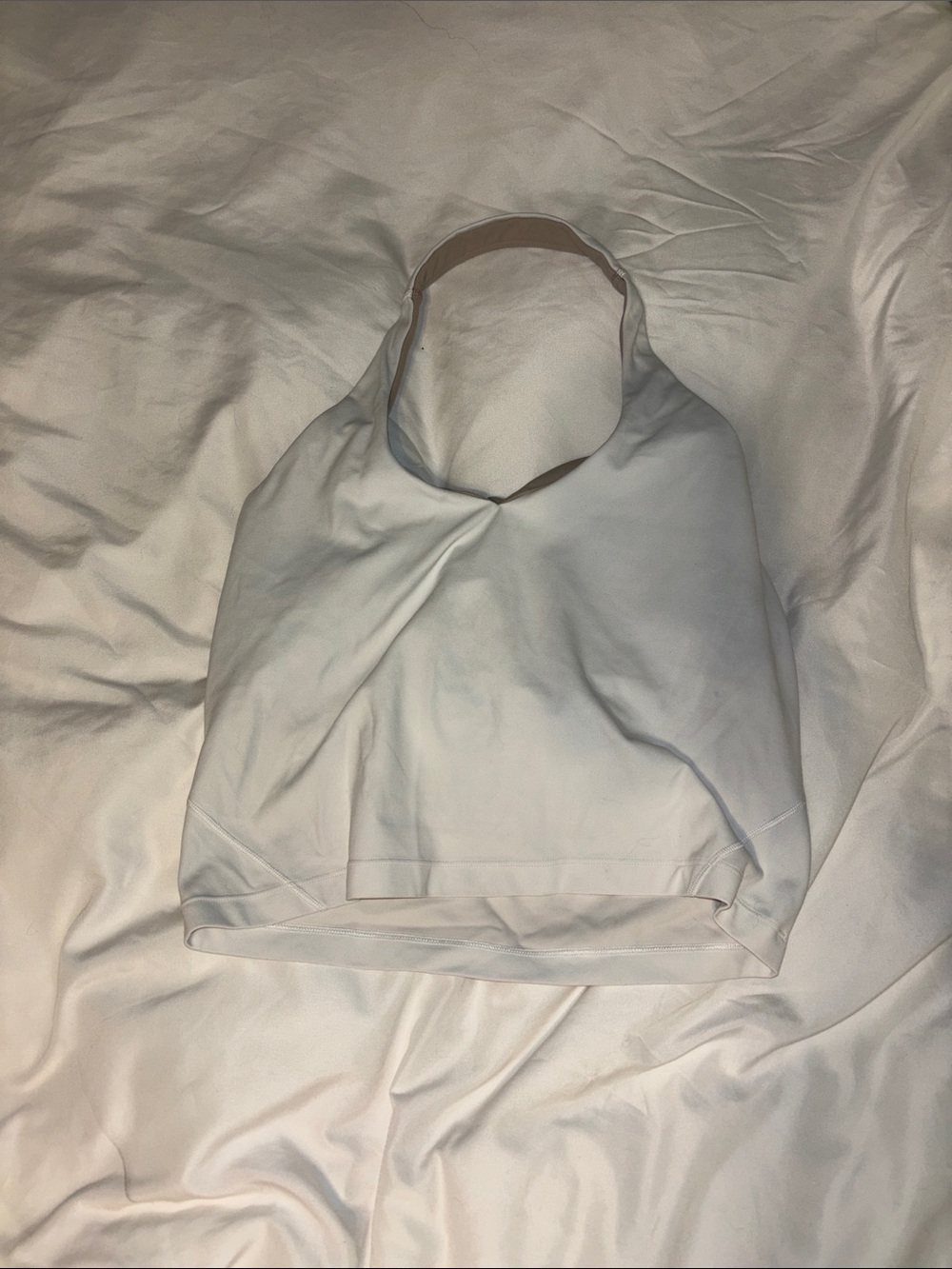 lululemon athletica White Twist-Front Racerback Crop